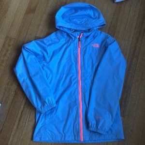 Northface Pink and Periwinkle Dry Vent Raincoat